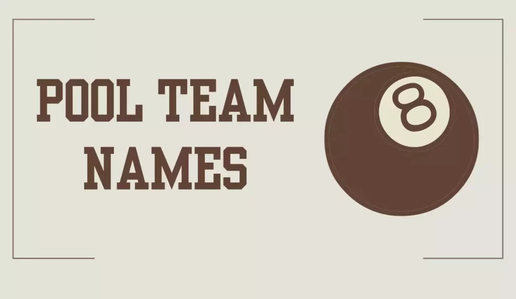 pool team names