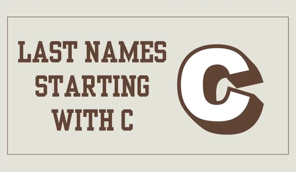 last names starting with c