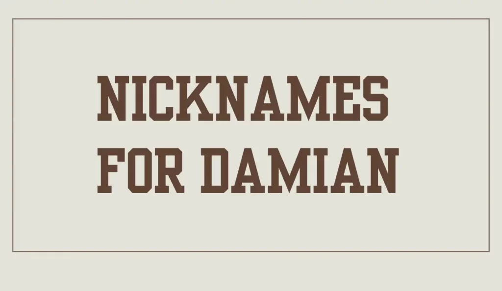 nicknames for damian