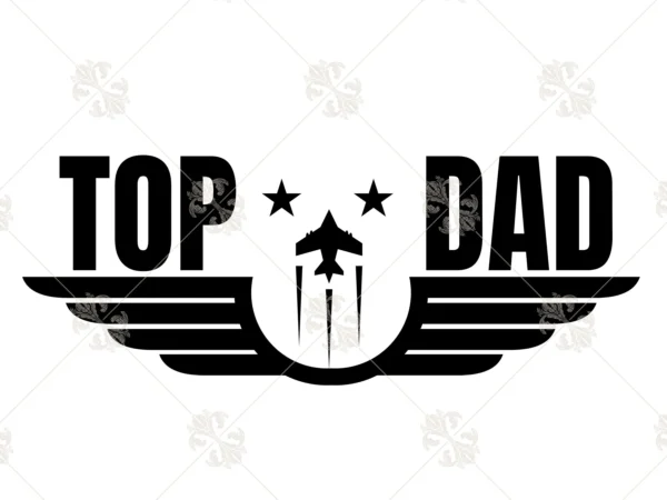 Top Dad Shirt PNG and SVG Files